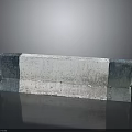 Durable Construction Block With White Central Area And Blue Side Panels