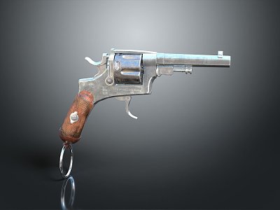 revolver pistol semi-automatic pistol automatic pistol modern weapon hot weapon 3d model