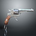 revolver revolver pistol semi-automatic pistol automatic pistol modern weapon hot weapon 3d model