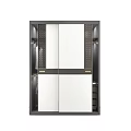 Modern Wardrobe Designs With Mirror Doors Layered Shelves And Storage Compartments