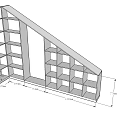Decorative Cabinet With Structural Design Multiple Open Storage Shelves And Compartments