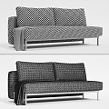 Double sofa 3d model