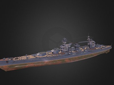 modern warship destroyer weapon ship cruiser ship model