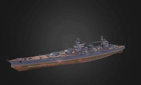 modern warship destroyer weapon ship cruiser ship 3d model