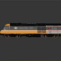 Yellow And Black Modern Train Locomotive With Streamlined Design Logo On Dark Reflective Background