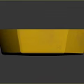 Yellow And Blue Hexagonal Fire Alarm Signal Device With Red Indicator