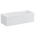 Modern White Bathtub Design With Sleek Lines And Smooth Surface Finish 3d model