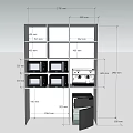 Various Kitchen Appliances Layout With Dimensions For Built In Cabinet Design