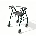 Industrial Equipment Walker With Four Wheels Armrests Comfortable Seat And Stable Frame