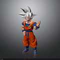 Anime Character With White Spiky Hair Red Outfit Blue Cuffs And Shoes Waving Hand