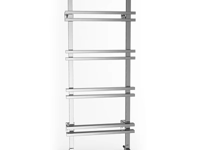 Modern Stainless Steel Bathroom Cabinet Rack With Multiple Shelves For Towel Storage 3d model
