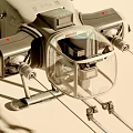Futuristic Sci Fi Spaceship Model With Detailed Engines Cockpit And Mechanical Structure