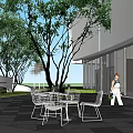 Sales Office Building Interior With Children Playing Green Signs Toy Car And Alphabet