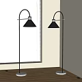Modern retro floor lamp 3d model