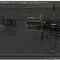 Ship cab cab equipment cockpit interior tanker cab chart table bridge 3d model