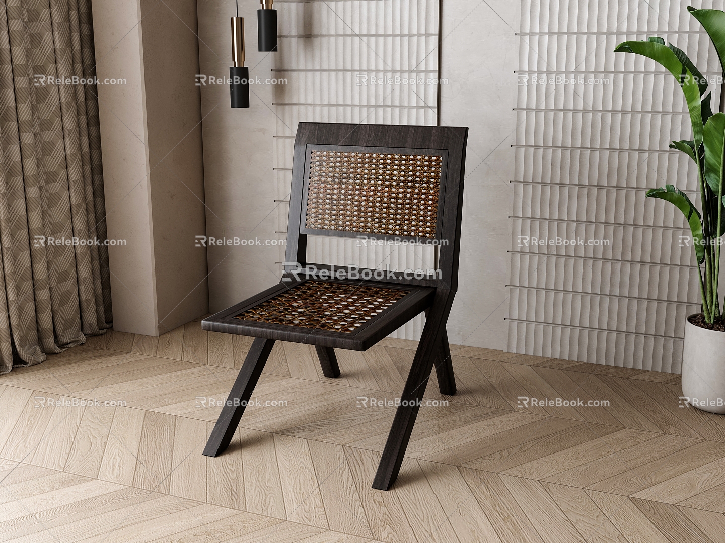 Vintage single chair 3d model