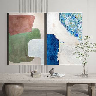 modern abstract painting abstract decorative painting 3d model