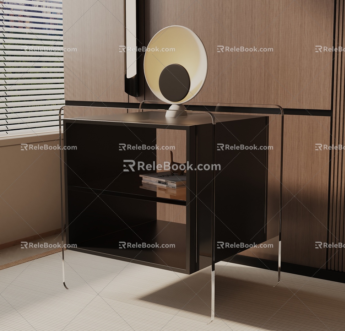 Modern Bedside Cabinet 3d model