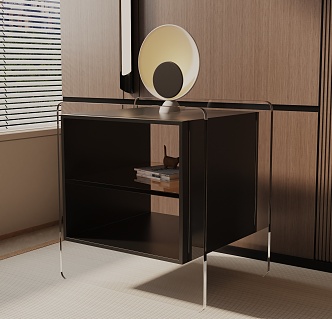 Modern Bedside Cabinet 3d model