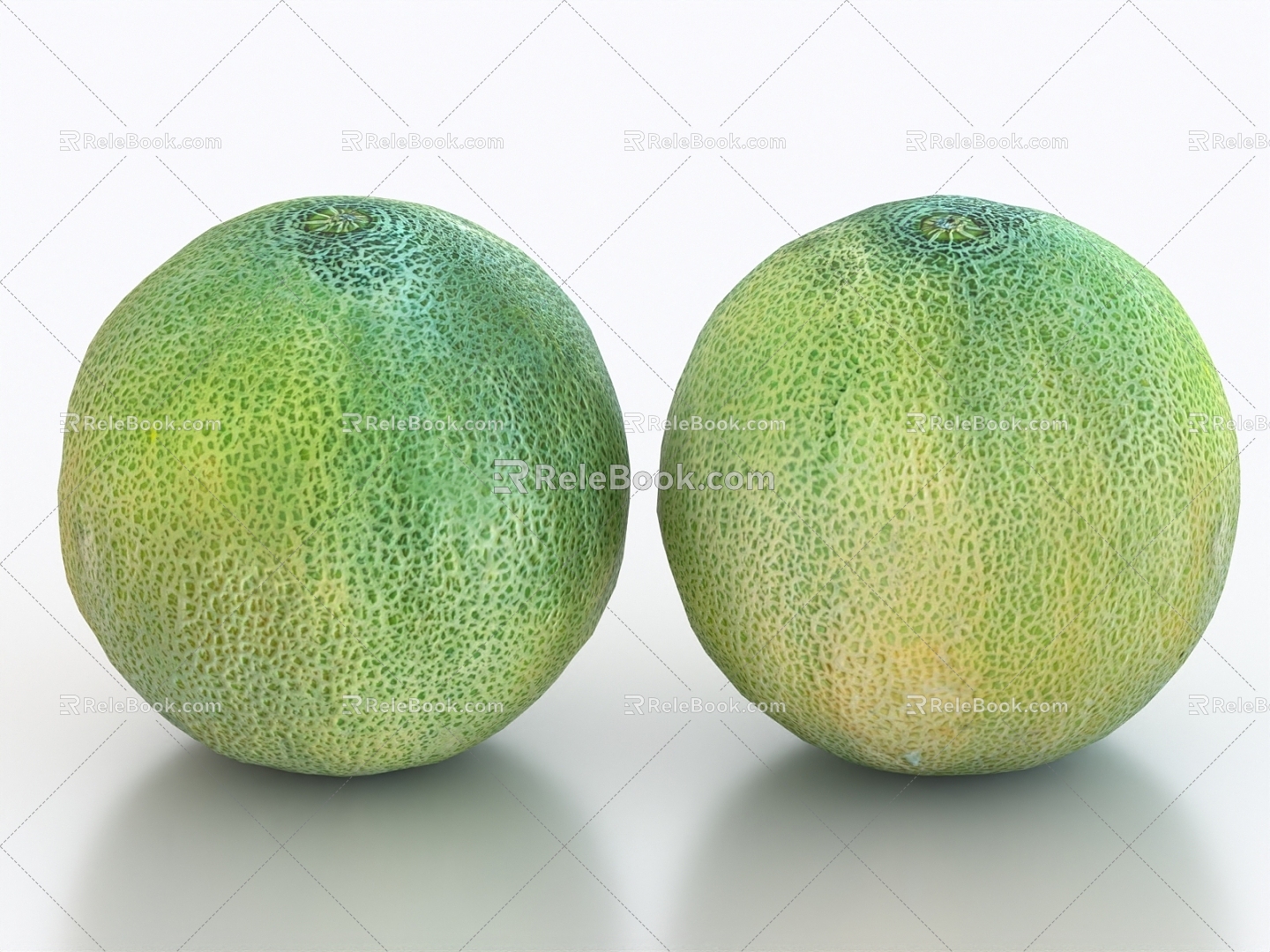 Hami melon fruit 3d model