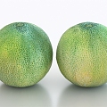 Hami melon fruit 3d model