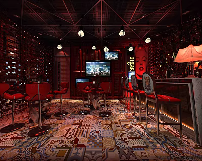 Industrial LOFT KTV rooms 3d model