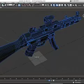 Detailed Classic Rifle With Mounted Scope And Metal Body Design