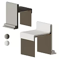 Modern Minimalist Dining Chairs With Black White Sleek Design And Geometric Structure