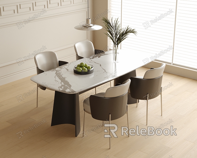 Modern Dining Table and Chair Combination Dining Chair Single Chair model