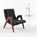 American Casual Single Chair 3d model