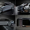 Hyundai BMW m3gtr bmw m3 gtre46 BMW sports car m3 3d model