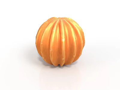 Orange Pumpkin Shaped Decorative Home Living Accessory For Table Decoration 3d model