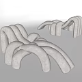 Modern Lazy Sofa Single Sofa Casual Sofa Master Sand 3d model