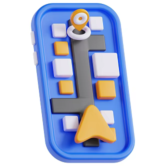 Modern Mobile Phone Smart Phone Cartoon Mobile Phone 3d model