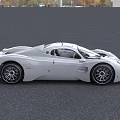 White Sports Car Featuring Sleek Aerodynamic Design And Modern Exterior Styling