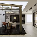 Modern Interior Design Of Showroom With White Walls And Black Logo Signage