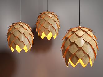 Modern chandelier 3d model