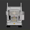 Silver Heavy Duty Utility Semi Truck With Dual Exhaust Modern Cab And Reflective Surface