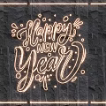 Neon net red light creative neon English typesetting English word combination luminous characters New Year neon 3d model