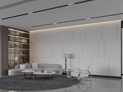 Modern Office Rest Area 3d model