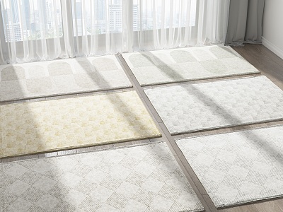 Modern Square Carpet Combo model