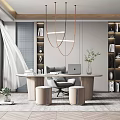 Modern study 3d model