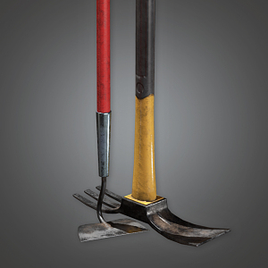 Modern Hoe Farm Tools Hoe 3d model