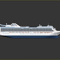 Modern luxury cruise ship cruise ship giant cruise ship large cruise ship 3d model