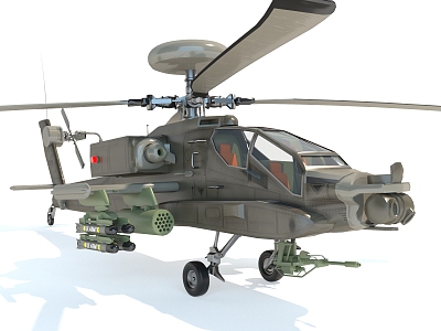 Style Helicopter Aircraft Fighter Military Equipment 3d model