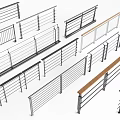 Modern Railings With Various Designs Including Metal And Wooden Handrail Styles