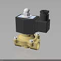 Industrial Solenoid Valve Equipment With Brass Body And White Plastic Top Components