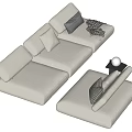 Modern Multiplayer Sofa Module 3d model