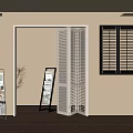 Bookshelf Newspaper shelf 3d model