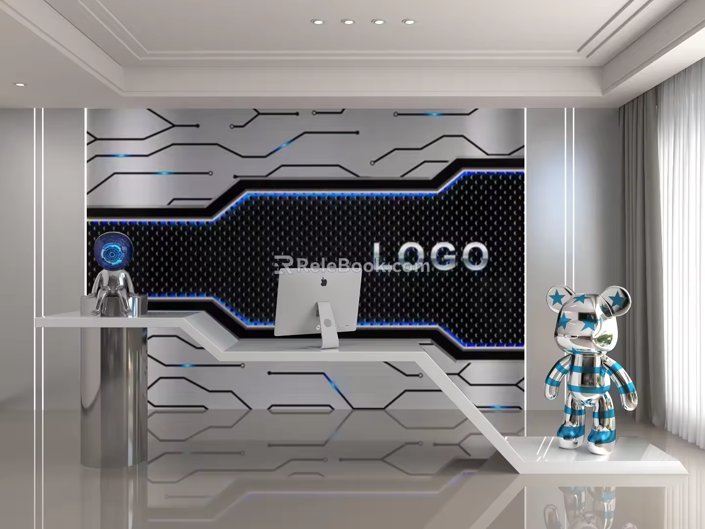 Front Desk 3d model